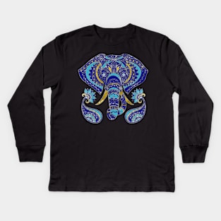 Evil Eye Elephant Ornament Kids Long Sleeve T-Shirt